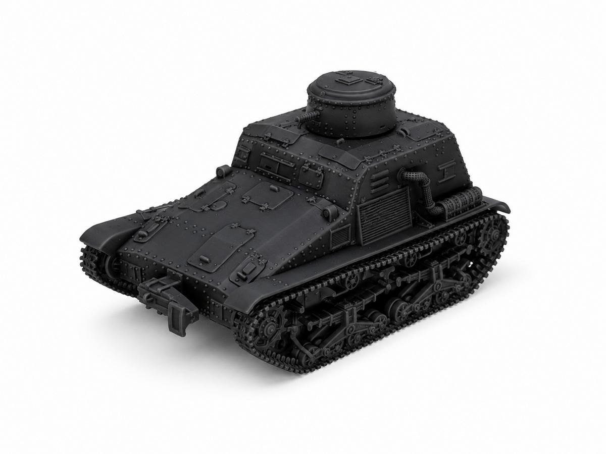 SSMODEL 1/72 1/144 Type 95 So-Ki Armored Railroad Tankette Resin MODEL TSS1398 — detail view 9