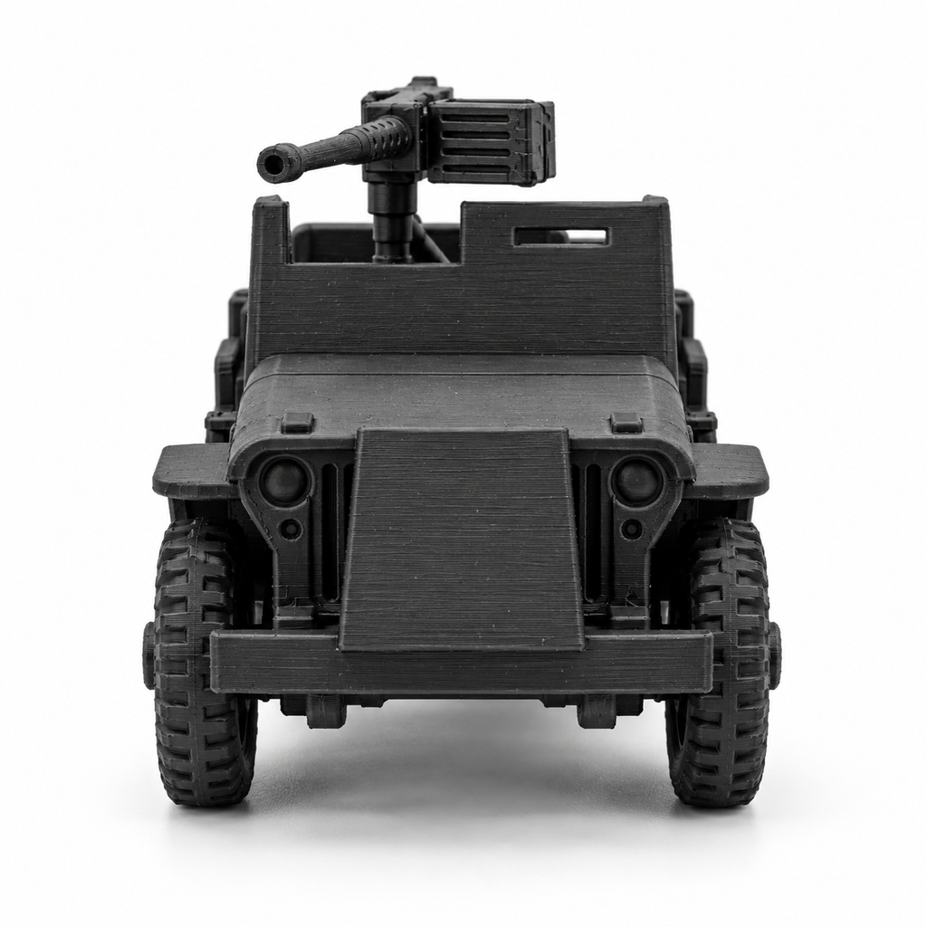 SSMODEL 1/72 1/144 WW2 US Armored Willys MB 4x4 Machine Gun Resin Model TSS1037