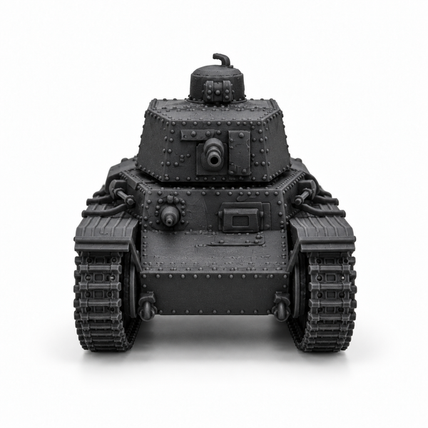 SSMODEL 1/72 1/144 Multi-Scale LT vz.40 Light Tank Command & 37mm Model TSS1285