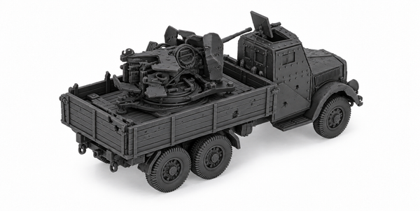 SSMODEL 1/72 1/144 Destroyed Opel Blitz 3t FLAK38 20mm armored cab MODEL TSS0652