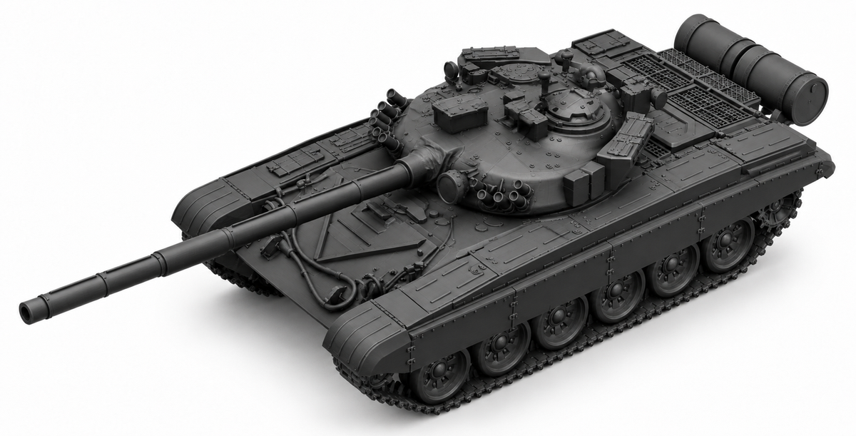 SSMODEL 1/72 1/144 Multi Scale  T-72A tank Resin MODEL kit TSS0300 — detail view 6