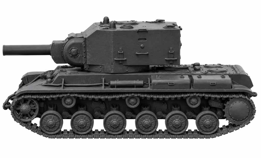 SSMODEL 1/72 1/144 Multi Scale KV-2 with N.V.Kurin turret tank MODEL kit TSS0108
