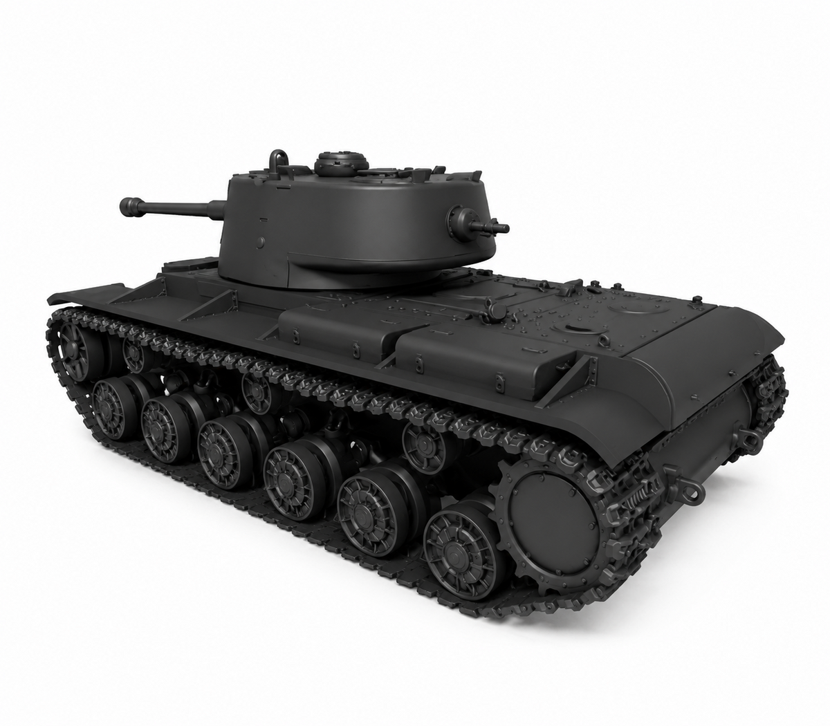 SSMODEL 1/72 1/144 Panzer KV-1B 756r KV-1 with 7.5cm KwK 40 MODEL kit TSS1327 — detail view 15