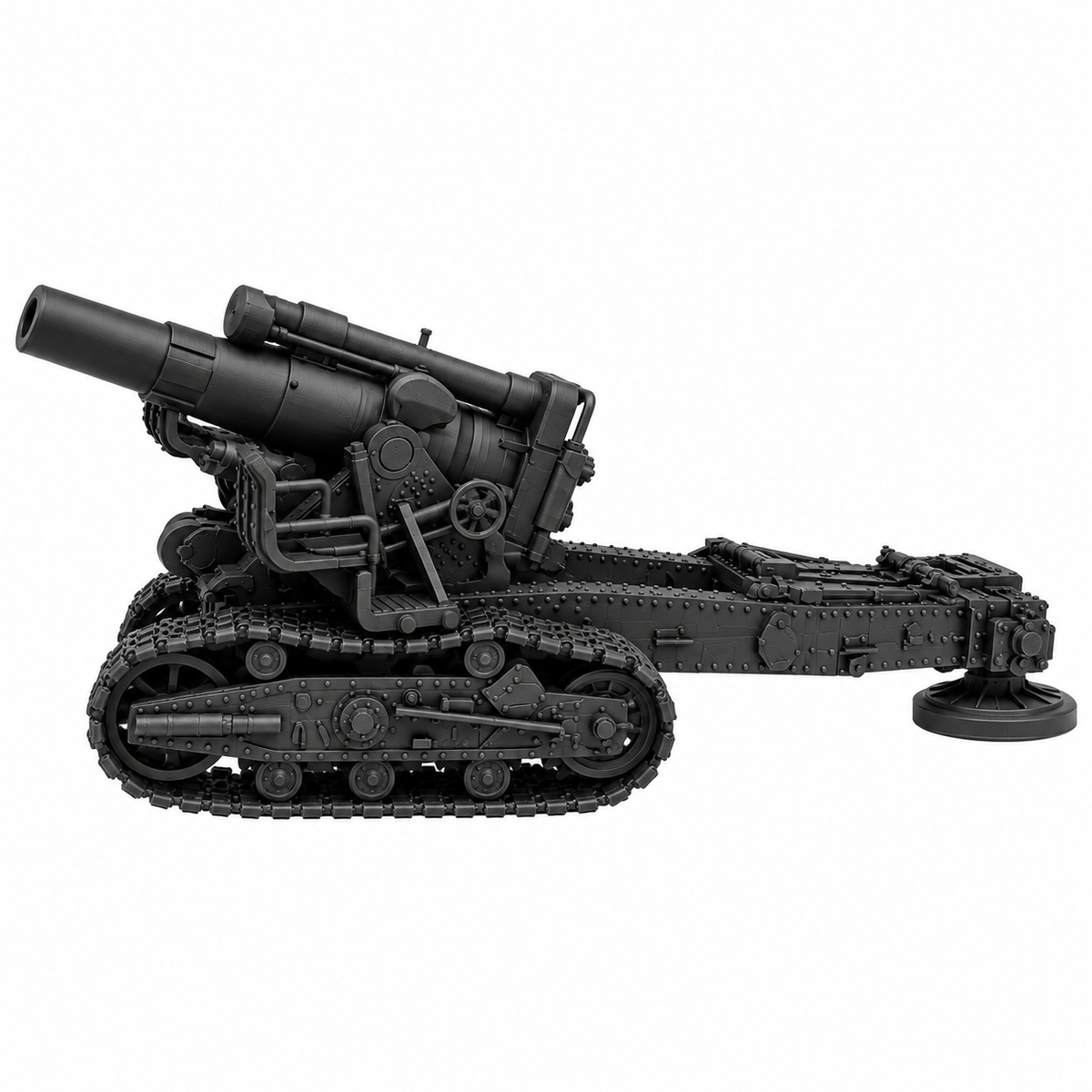 SSMODEL 1/72 1/144 Multi Scale 280mm mortar M1939 Br-5 Resin Model Kit TSS0432 — detail view 2