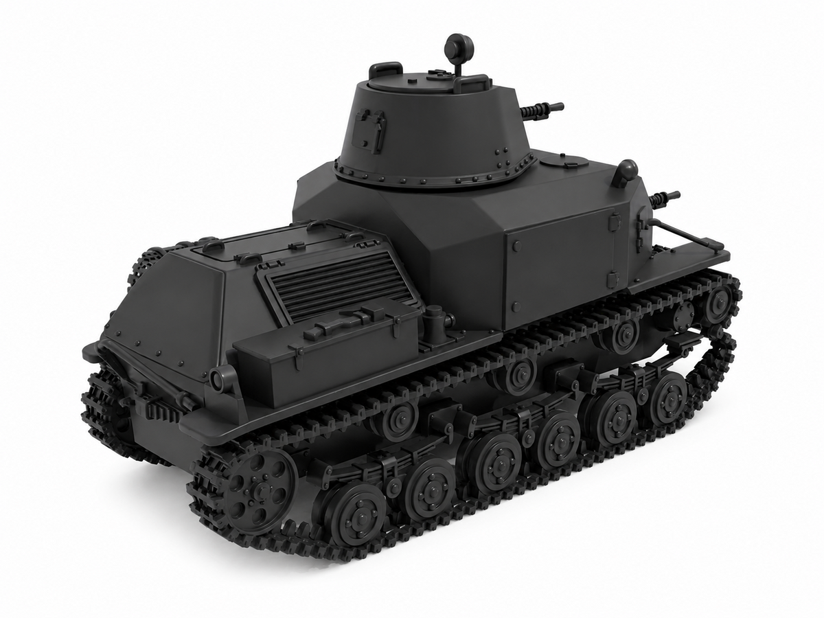 SSMODEL 1/72 1/144 Multi Scale Type 92 Jyu-Sokosha early Tank MODEL kit TSS1383 — detail view 18