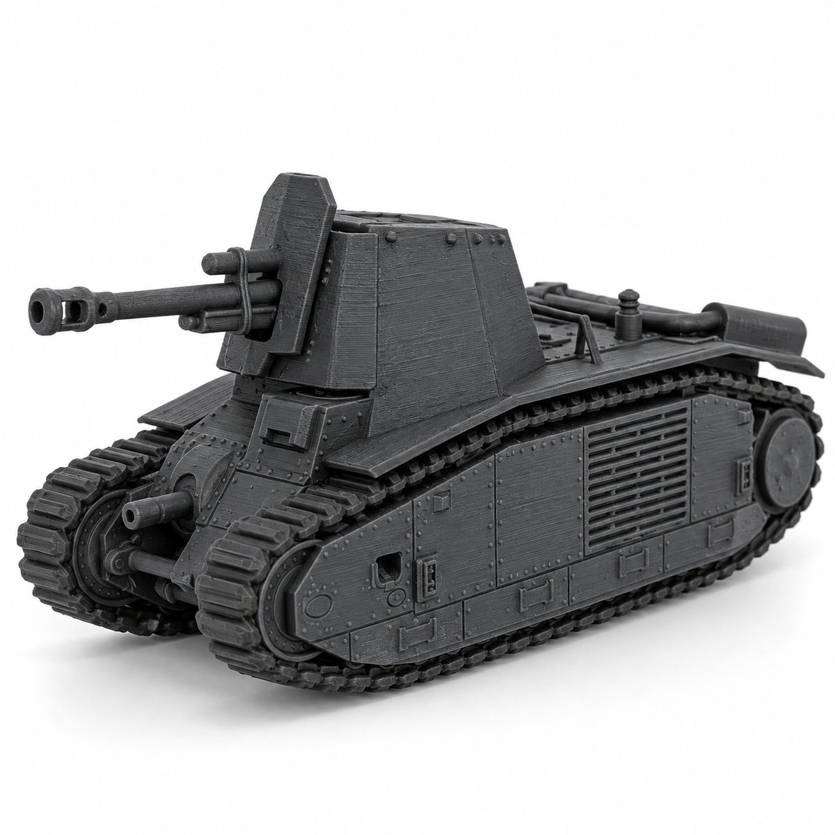 SSMODEL 1/72 1/144 10.5cm leFH18/3 Geschutzwagen B2 Tank Resin MODEL KIT TSS0738 — detail view 10