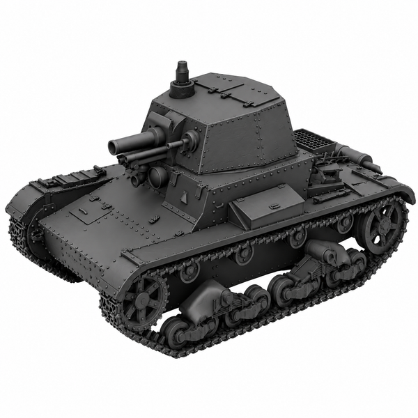 SSMODEL 1/72 1/144 Multi Scale T-26 with N.I. Dyrenkov turret Model Kit TSS0054