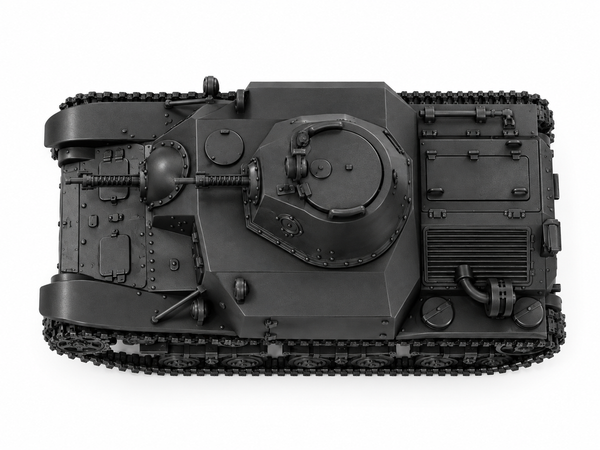 SSMODEL 1/72 1/144 Multi Scale Type 92 Jyu-Sokosha late Tank MODEL kit TSS1384 — detail view 3