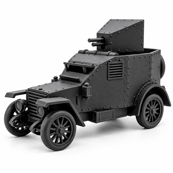 SSMODEL 1/72 1/144 Multi-Scale WW1 French 1914 Armoured Car Resin Model TSS1201
