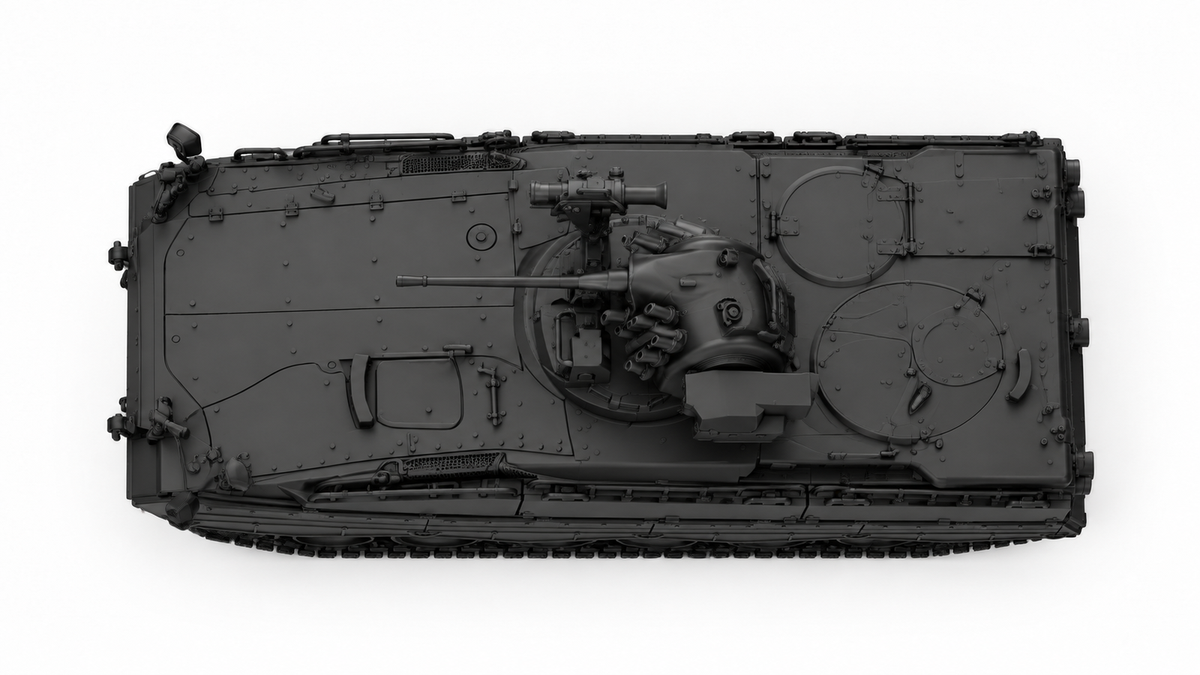 SSMODEL 1/72 1/144 Multi Scale Marder 1A3 Germany Cold war Tank MODEL TSS0674 — detail view 5