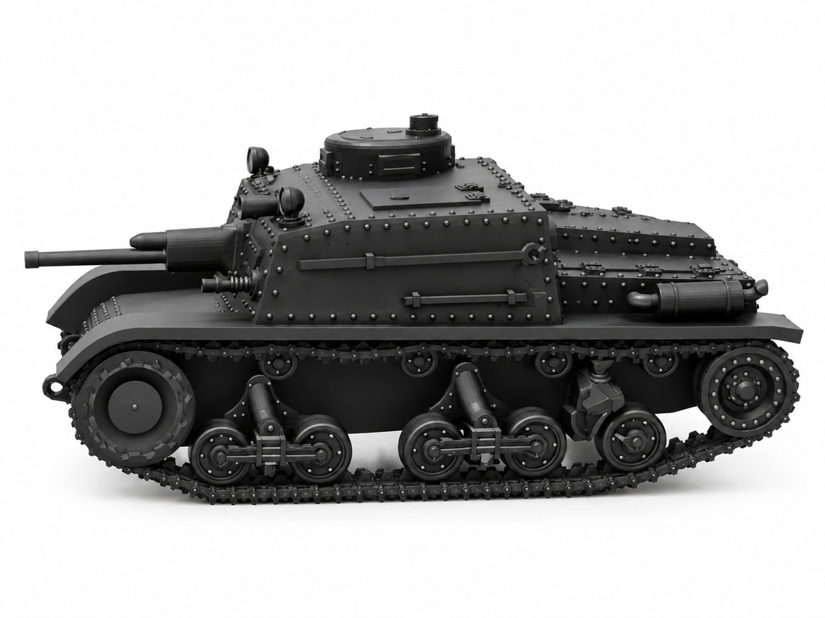 SSMODEL 1/72 1/144 Multi Scale T-23 tank Resin Model Kit TSS0276 — detail view 2