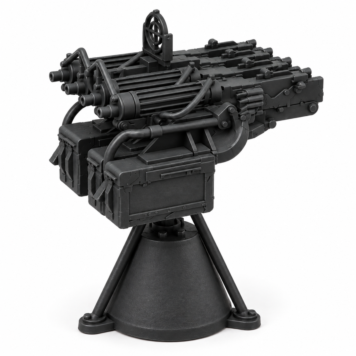 SSMODEL 1/72 1/144 Multi Scale M4 AA-machine Resin MODEL KIT TSS0434 — detail view 3