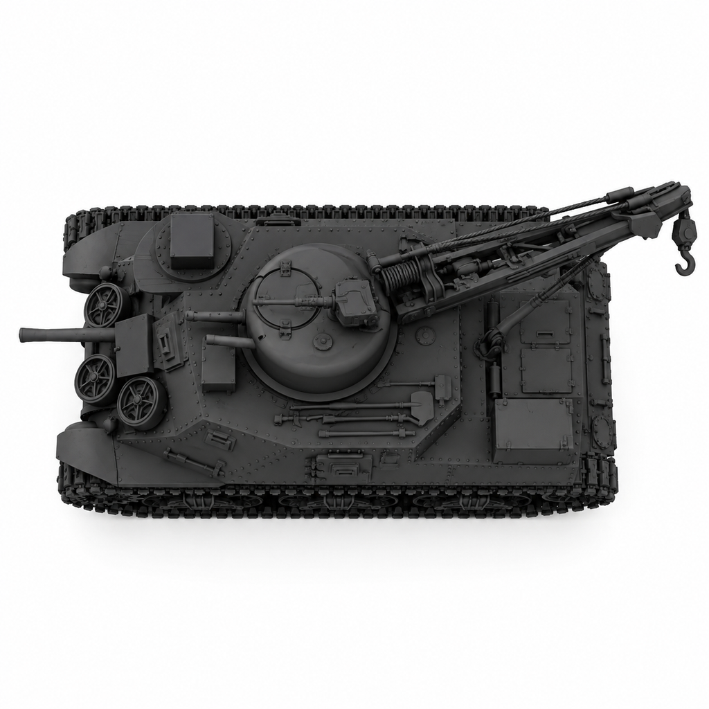 SSMODEL 1/72 1/144 WWII US M31 Armored Recovery Vehicle Resin Model Kit TSS0884
