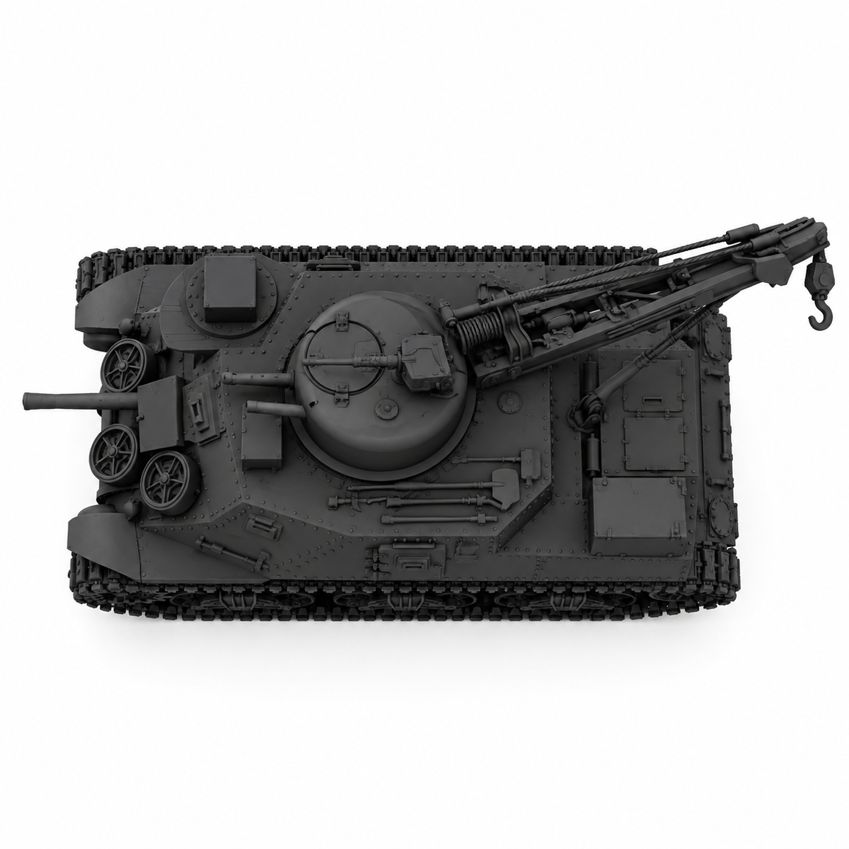 SSMODEL 1/72 1/144 WWII US M31 Armored Recovery Vehicle Resin Model Kit TSS0884 — detail view 4