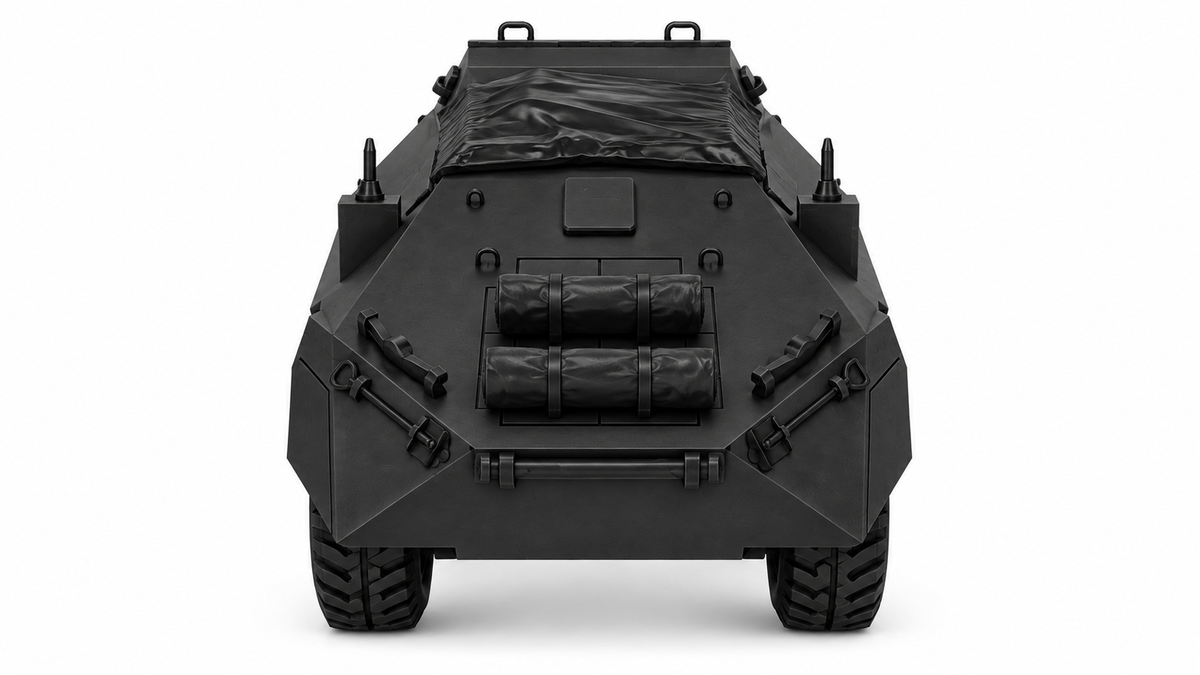 SSMODEL 1/72 1/144 Rover light armoured long chassis Tank MODEL kit TSS1162 — detail view 2