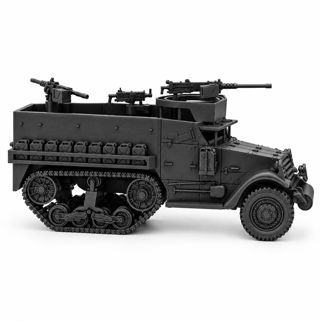 SSMODEL 1/72 1/144 WWII US M9A1 Half-track Lend-Lease Resin Model Kit TSS0890