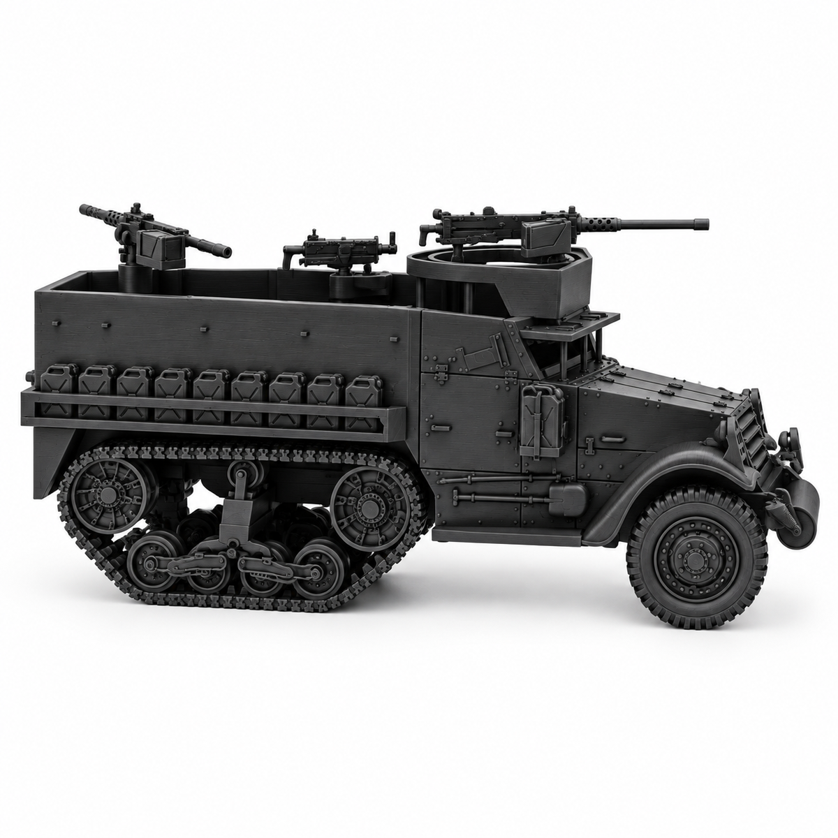 SSMODEL 1/72 1/144 WWII US M9A1 Half-track Lend-Lease Resin Model Kit TSS0890 — detail view 4