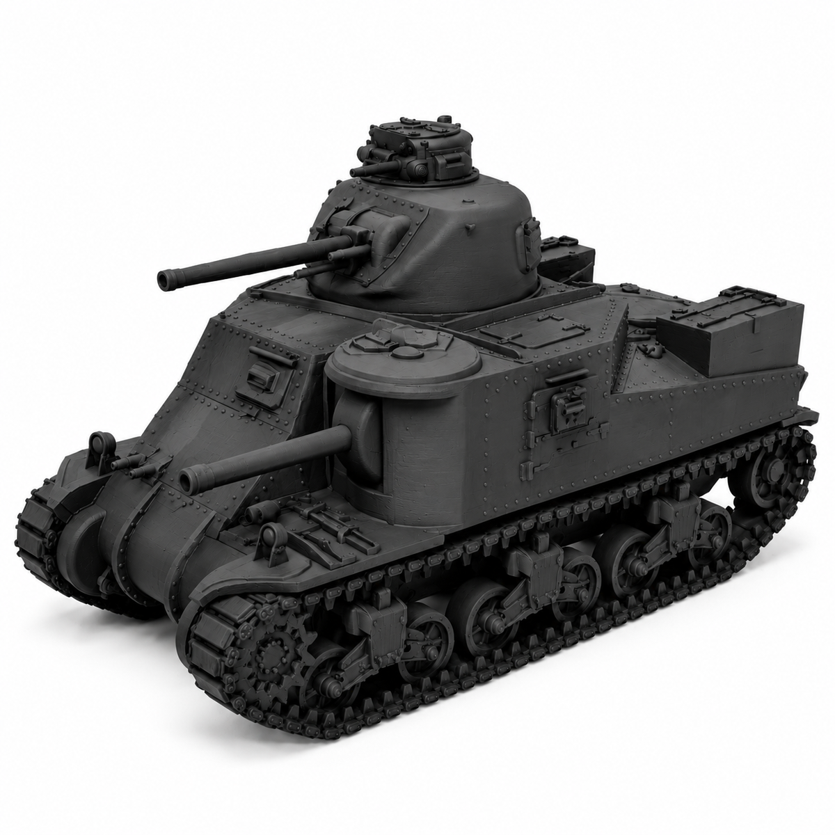 SSMODEL 1/72 1/144 Multi-Scale M3 Lee Medium Tank Resin MODEL KIT TSS0222 — detail view 16