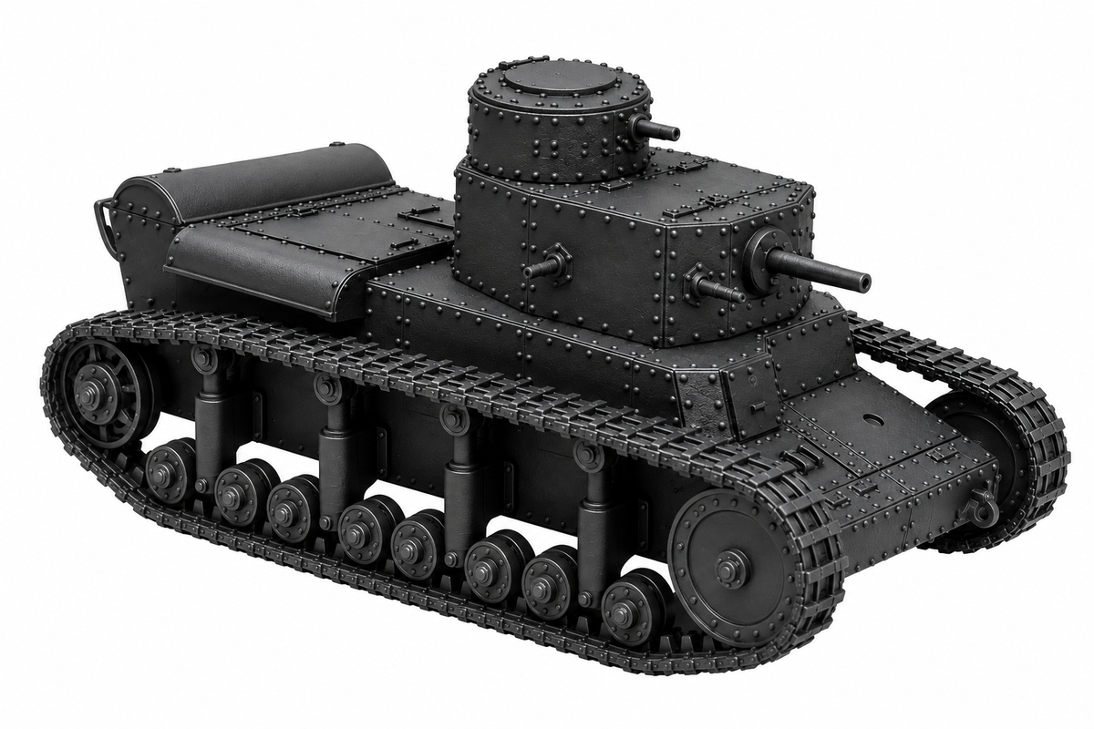 SSMODEL 1/72 1/144 Multi Scale T-12Soviet experimental medium tank MODEL TSS0008 — scale model kit
