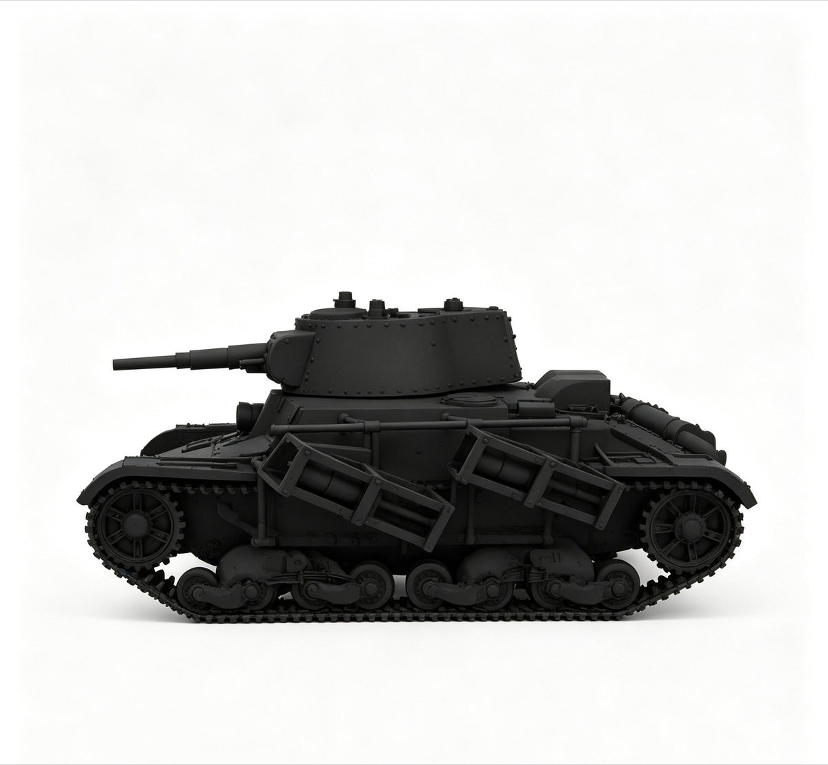 SSMODEL 1/72 1/144 Multi Scale mit Wurfrahmen German light tank MODEL TSS0319 — detail view 2