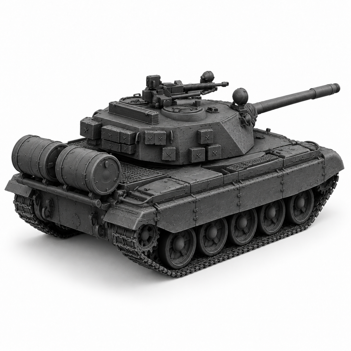 SSMODEL 1/72 1/144 T-55-100 fictional Cuban Coldwar tank MODEL kit TSS0481 — detail view 16