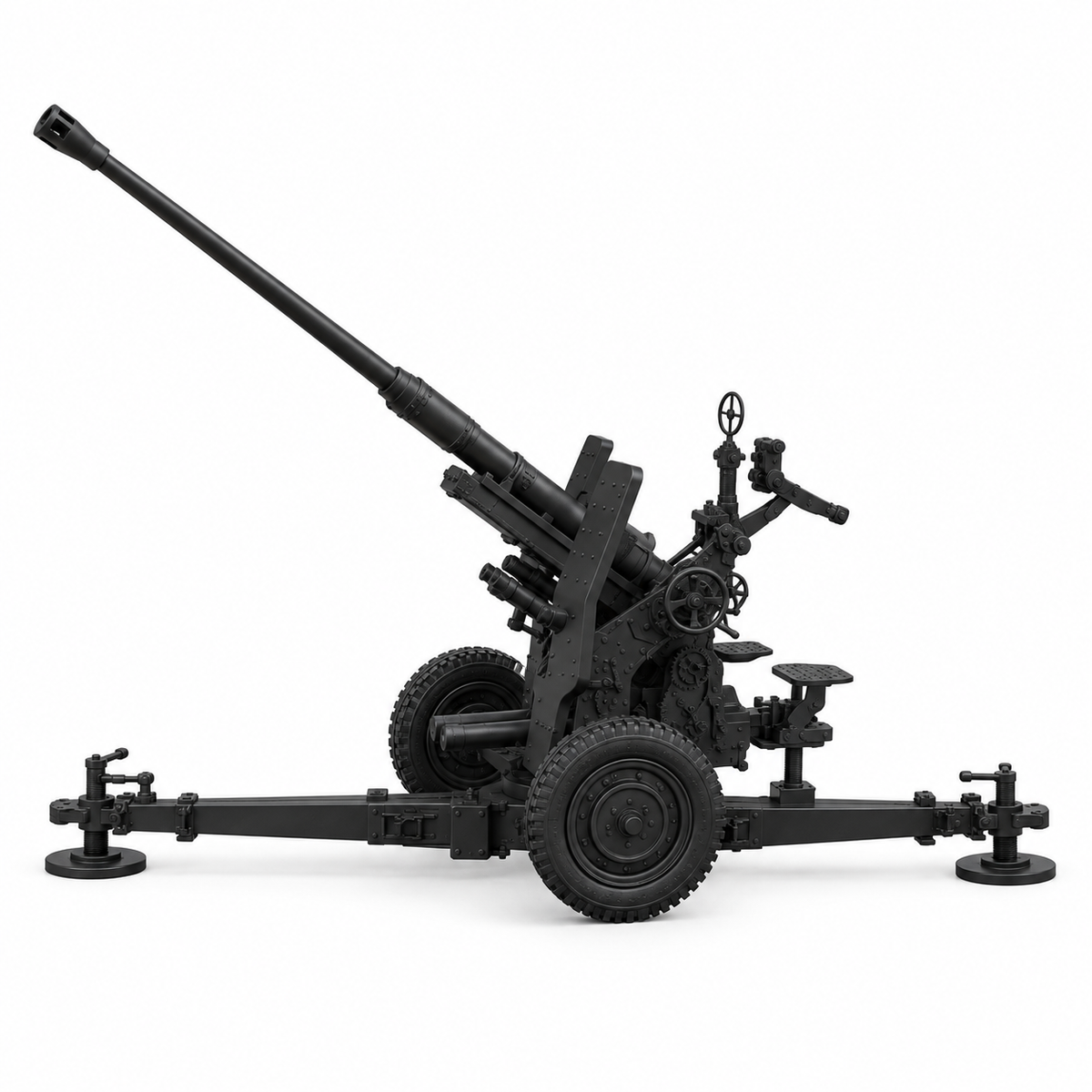 SSMODEL 1/72 1/144 AA-gun 2cm Flak30 on wheels on cross Gunner Resin KIT TSS1447 — detail view 4