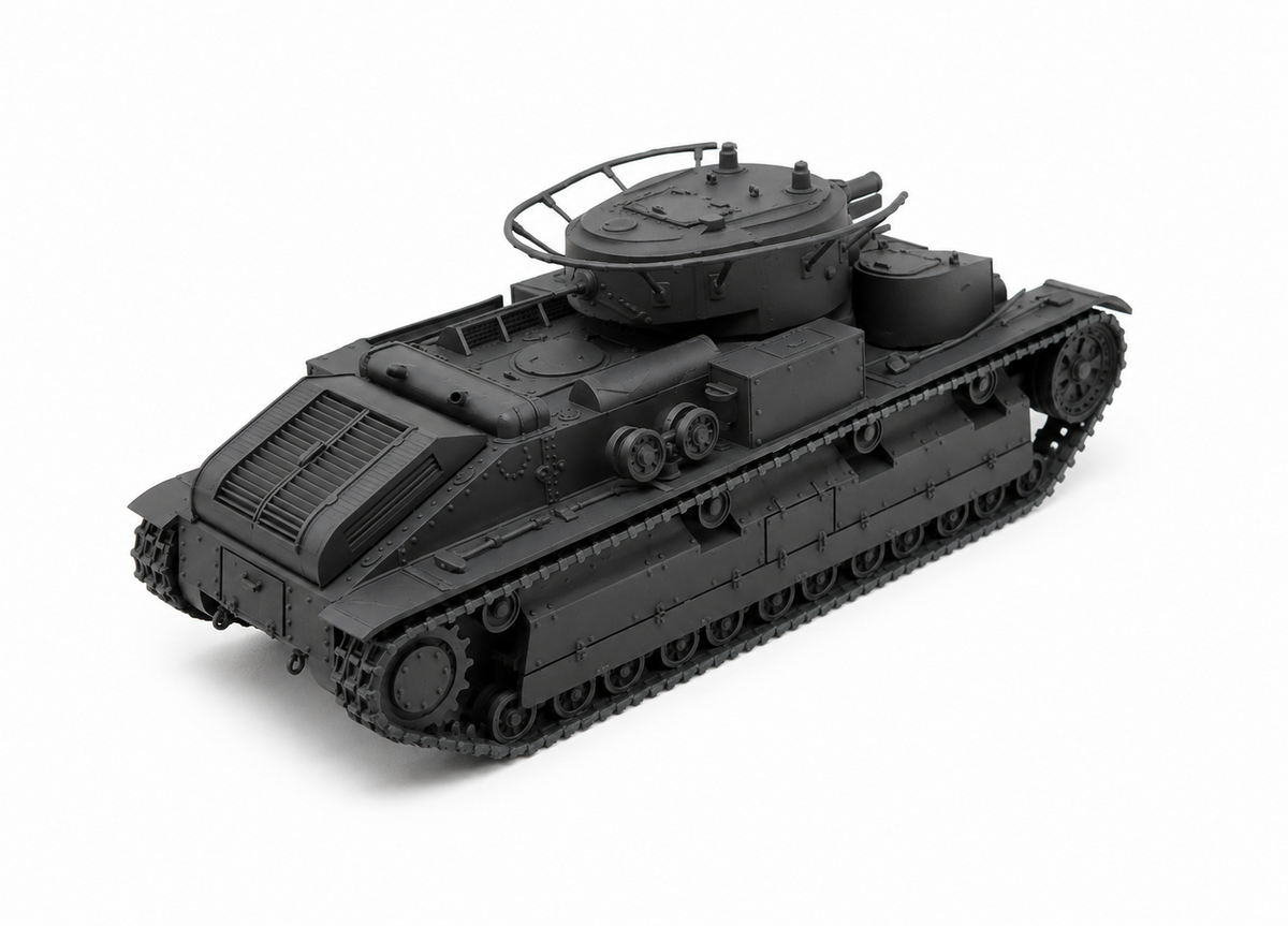 SSMODEL 1/72 1/144 Multi Scale Medium tank T-28А USSR WW2 Tank MODEL kit TSS1316 — detail view 10