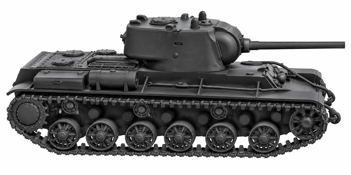 SSMODEL 1/72 1/144 Multi Scale KV-9 Soviet experimental heavy tank MODEL TSS0131 — detail view 3