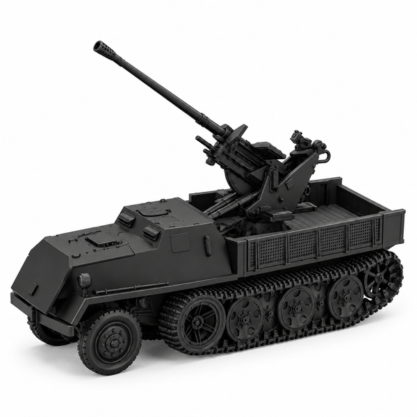 SSMODEL 1/72 1/144 Multi Scale 37mm FlaK 37 sWs Wehrmacht Schlepper KIT TSS1426