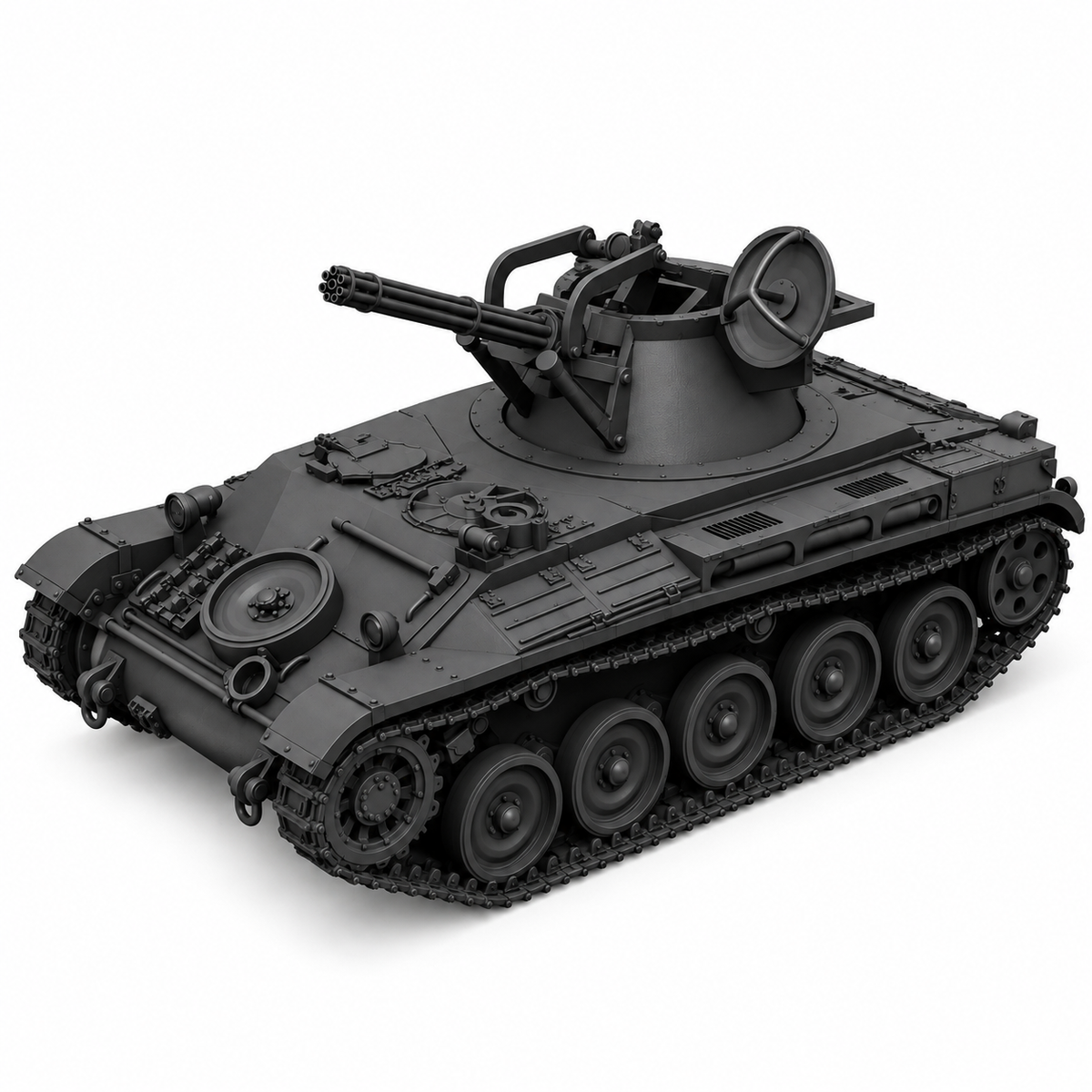 SSMODEL 1/72 1/144 Multi Scale AMX13 DCA French Anti-Aircraft Tank MODEL TSS0393 — detail view 12