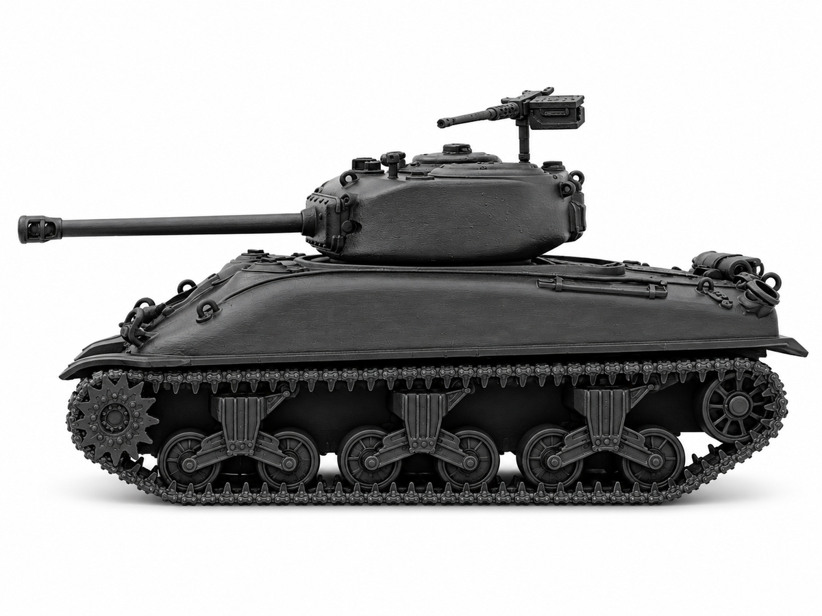 SSMODEL 1/72 1/144 Sherman M4A1 76mm cast hull US WW2 Tank MODEL kit TSS1138 — detail view 5