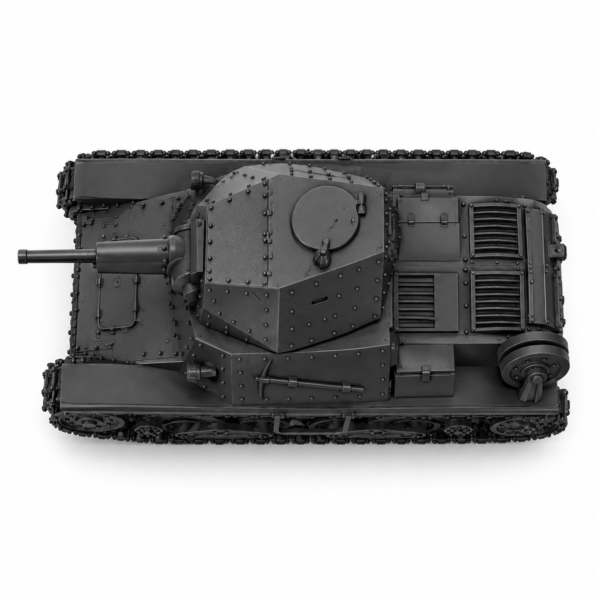 SSMODEL 1/72 1/144 Multi Scale Carro Portamunizioni L40 Tank Resin MODEL TSS0788 — detail view 5
