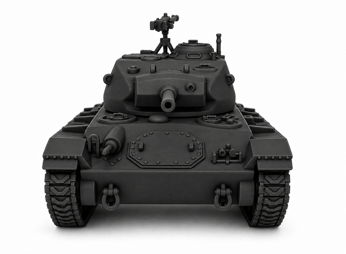 SSMODEL 1/72 1/144 Multi Scale Light Tank M24 Chaffee US WW2 Tank MODEL TSS1170 — detail view 5