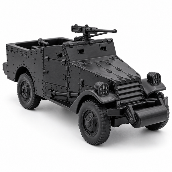SSMODEL 1/72 1/144 Multi-Scale WWII US M3A1 Scout Car White Motor Model TSS1024