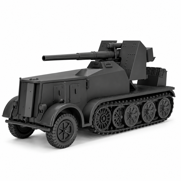 SSMODEL 1/72 1/144 Half-track Sd.Kfz.8 8.8cm Flak 18 Sf. Resin MODEL KIT TSS1531