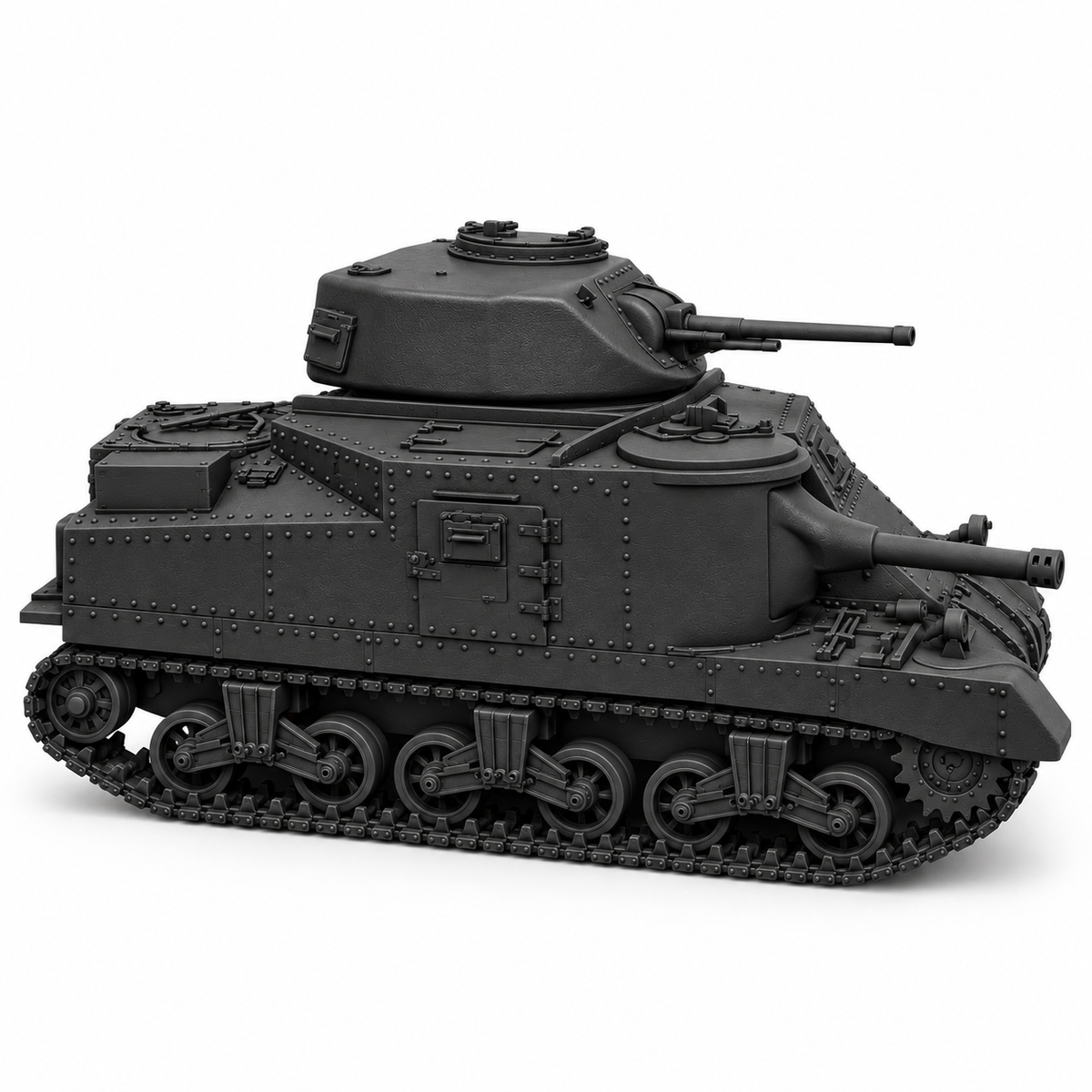 SSMODEL 1/72 1/144 Multi-Scale M3 Grant Medium Tank Resin MODEL KIT TSS0221 — detail view 2