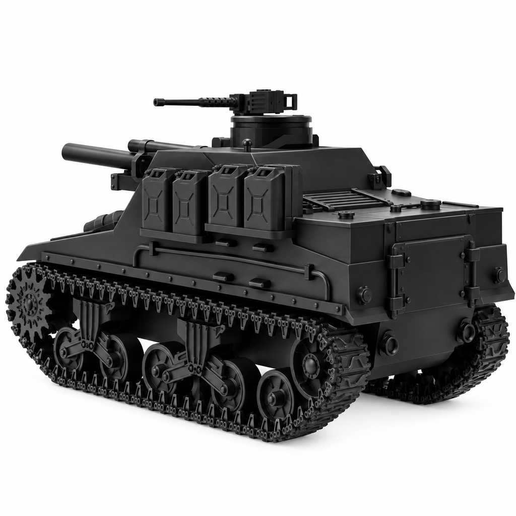 SSMODEL 1/72 1/144 WW2 Priest M7B1 105mm HMC Sherman Tracks Resin Model TSS0888