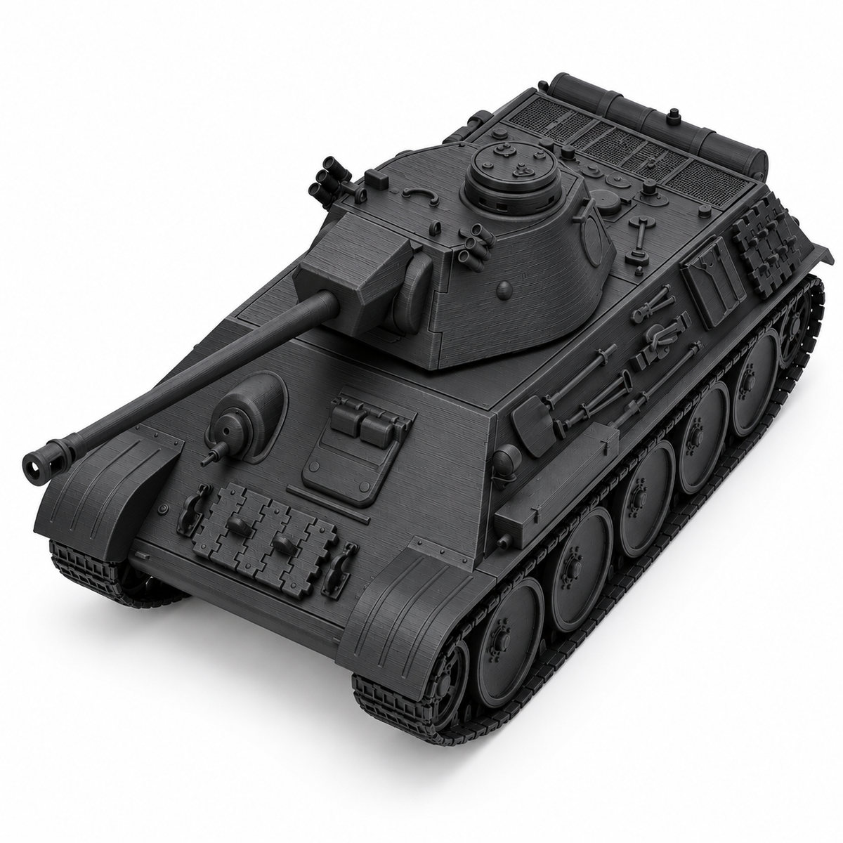 SSMODEL 1/72 1/144 Multi-Scale WWII German Panther VK30.02 Resin Model TSS0806 — detail view 6