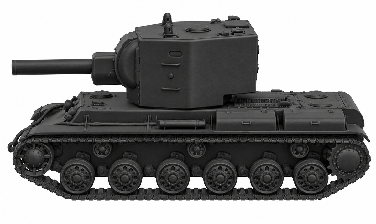 SSMODEL 1/72 1/144 Multi Scale KV-2 Soviet heavy tank resin MODEL kit TSS0137 — detail view 4