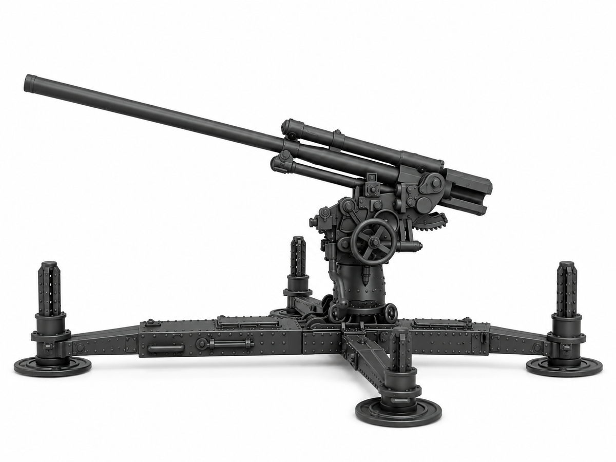 SSMODEL 1/72 1/144 Multi Scale Bofors 75mm Model 1929 Resin MODEL KIT TSS1469 — detail view 3