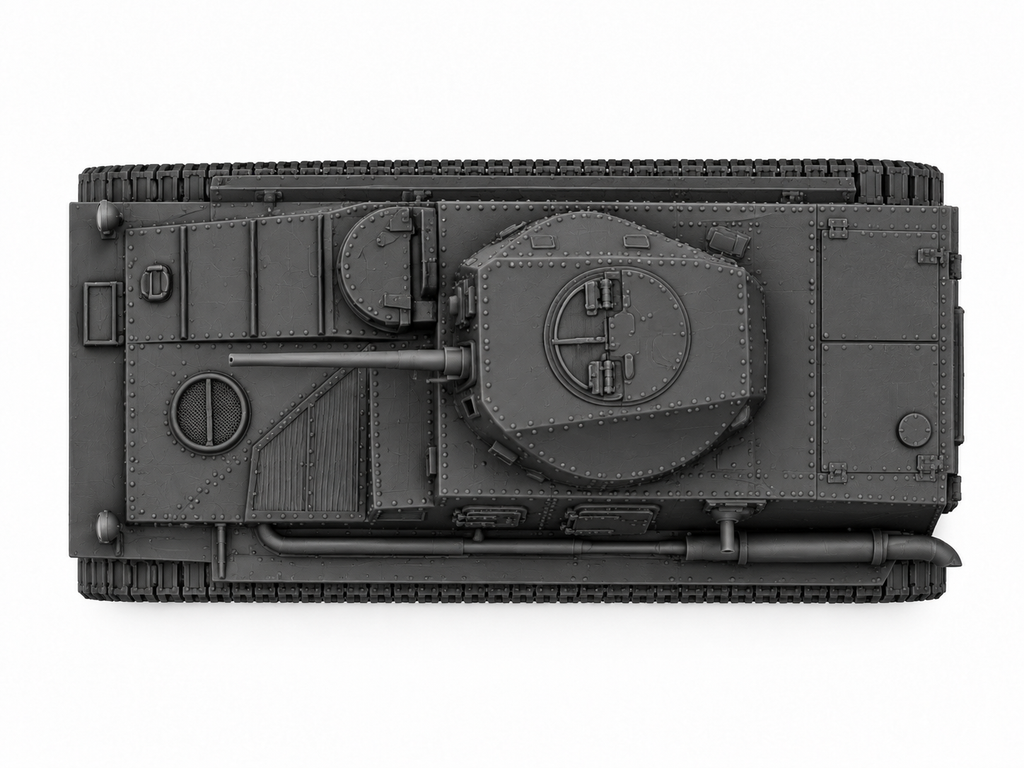 SSMODEL 1/72 1/144 Multi Scale Vickers Medium Tank Mk.I UK Tank MODEL TSS1168