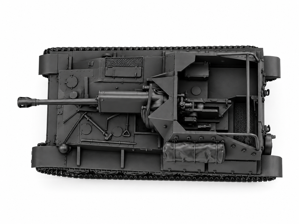 SSMODEL 1/72 1/144 Multi Scale SU-76m self-propelled gun Tank MODEL TSS1361
