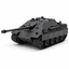 SSMODEL1/32 1/35 1/48 1/64 Jagdpanther Tank Destroyer Resin Model Kit TSS1266