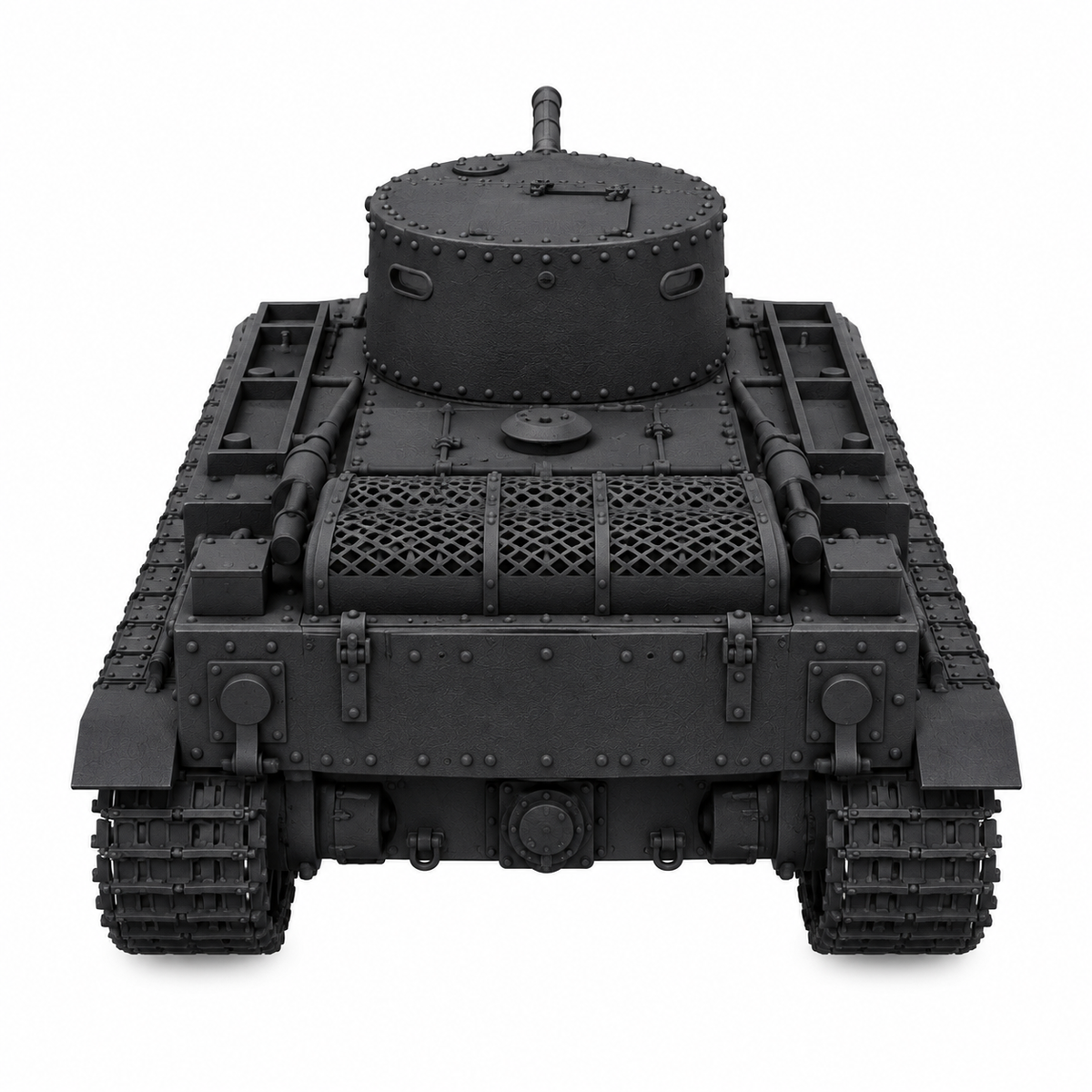 SSMODEL 1/72 1/144 Multi Scale KhBT-2 Soviet flamethrower tank Model Kit TSS0154 — detail view 4