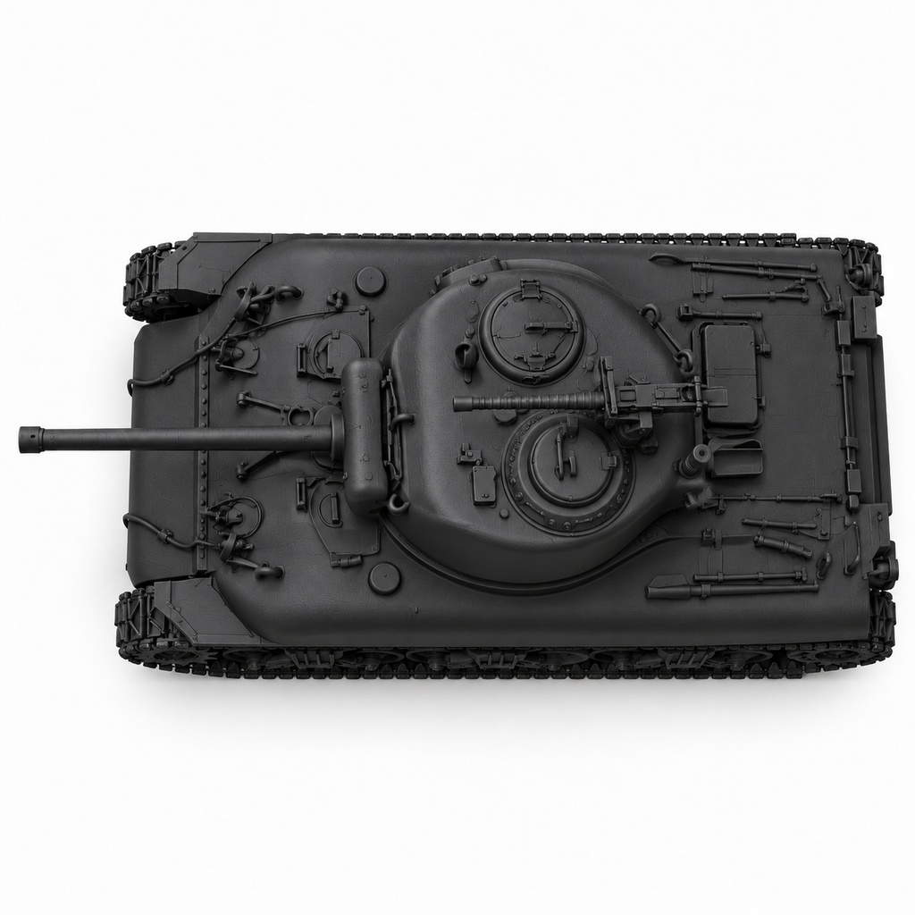 SSMODEL 1/72 1/144 Multi-Scale M4A1 76W Sherman US WWII Tank MODEL KIT TSS0208
