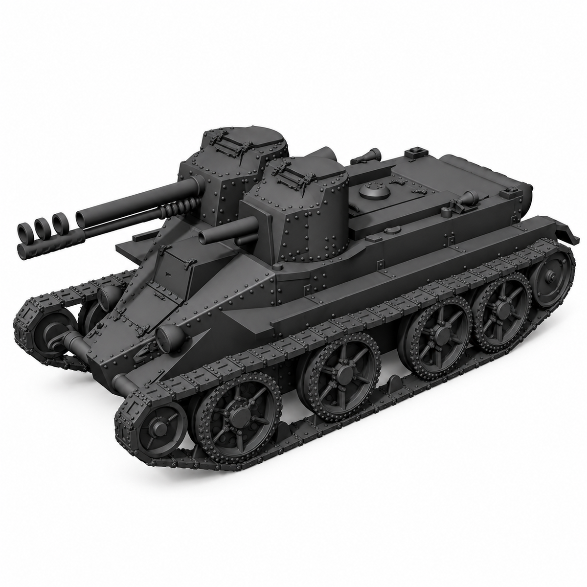 SSMODEL 1/72 1/144 Multi Scale BT-4-76 Fictional Soviet tank Model Kit TSS0155 — detail view 10