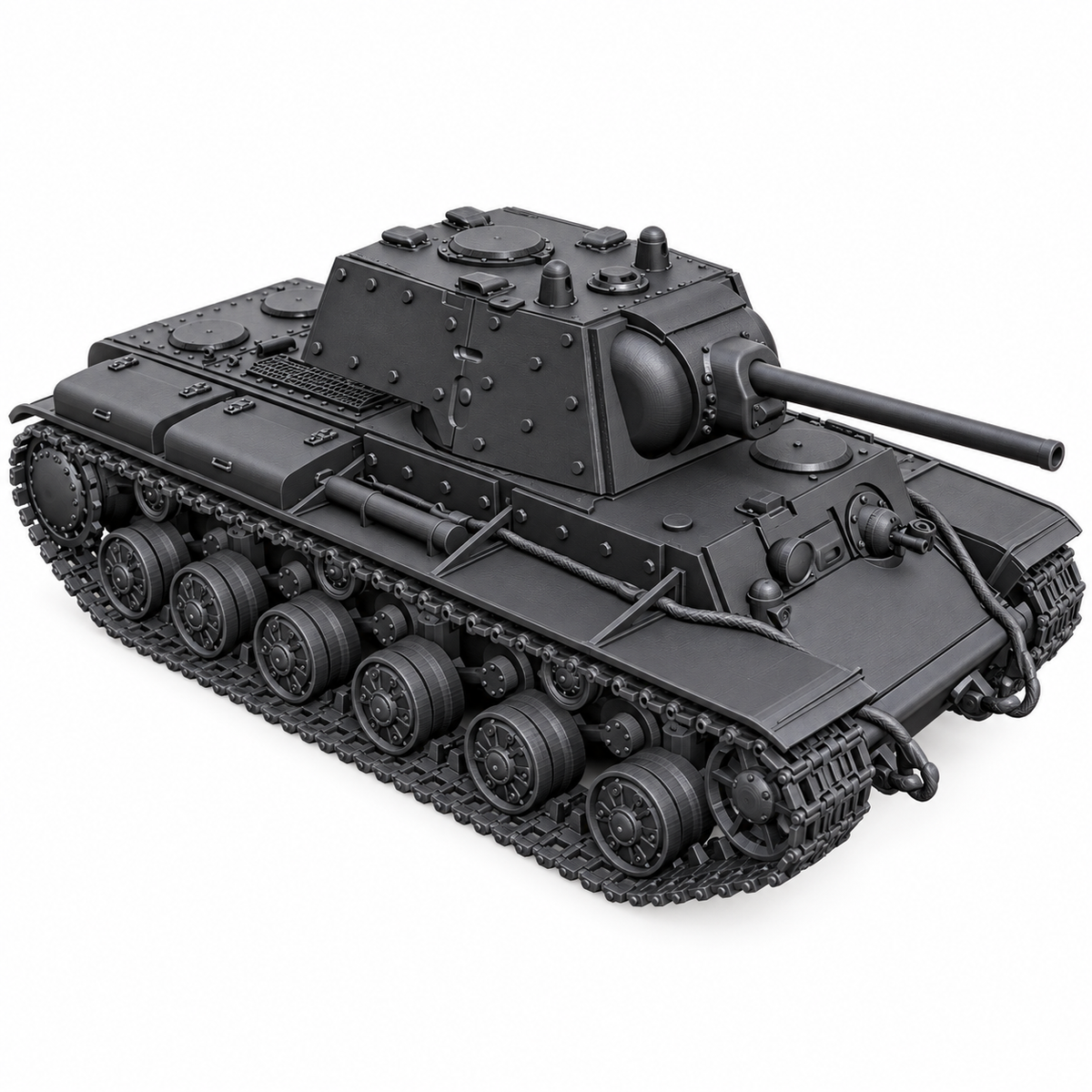 SSMODEL 1/72 1/144 Multi Scale KV-1E Soviet heavy tank MODEL kit TSS0139 — detail view 8