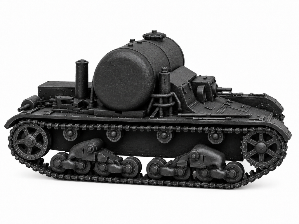 SSMODEL 1/72 1/144 Multi Scale TR-26Ts T-26 Fuel tank Resin Model Kit TSS0077