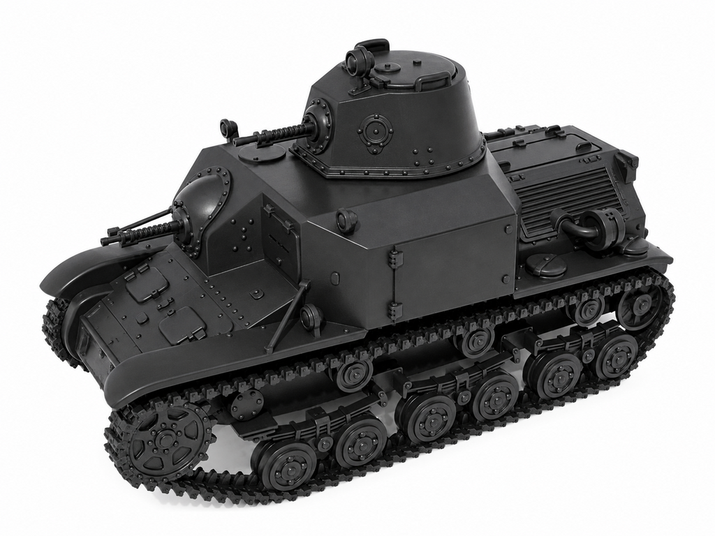 SSMODEL 1/72 1/144 Multi Scale Type 92 Jyu-Sokosha late Tank MODEL kit TSS1384