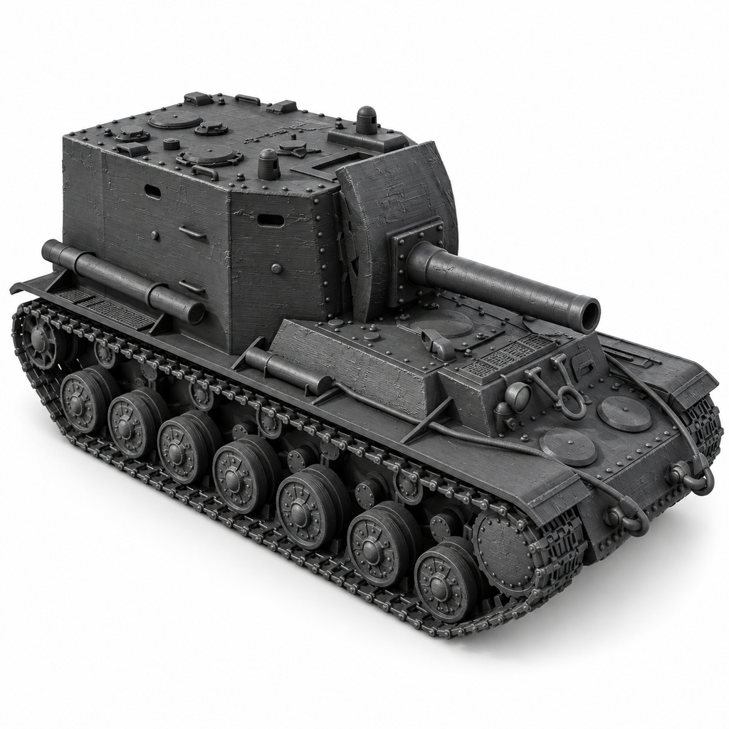SSMODEL 1/72 1/144 Multi Scale KV-1Object 212Soviet artillery tank MODEL TSS0126